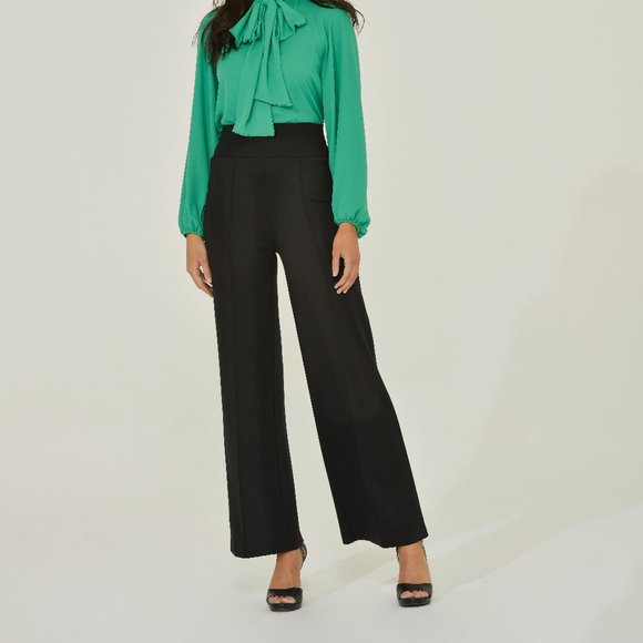 Black Palazzo Pant for Women | The cream of the crop Pintuck pant | Sustainable - Picture 14 of 15
